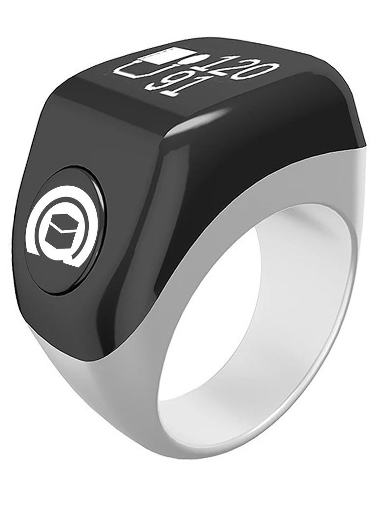 Generic Multifunctional Prayer Smart Ring, Lucky Ring, Tasbih Counter, Azan Alarm, Prayer Direction Guide, Digital Watch Ring, Tasbeeh Beads Ring, Electronic rosary, Forgiveness Ring, TBSoon Aladdin Treasure iQIBLA Zikr Ring  - Image 1