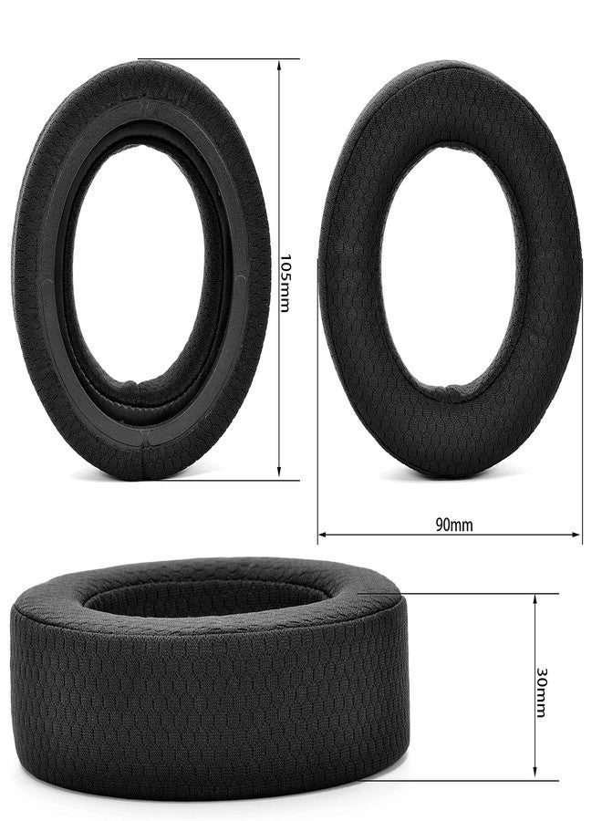 defean وسادات أذن قابلة للتبديل من ديفيان - جودة محسّنة من قماش أكثر سمكًا وقابل للتنفس متوافقة مع سماعات الرأس Corsair HS50 Pro HS60 HS70 - Image 3