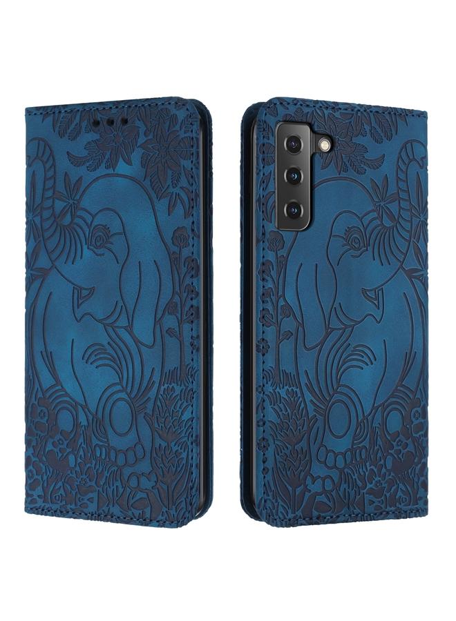 اس-توب جراب لهاتف Samsung Galaxy S21 FE 5G جراب هاتف جلدي منقوش عليه صورة فيل عتيق - Image 1