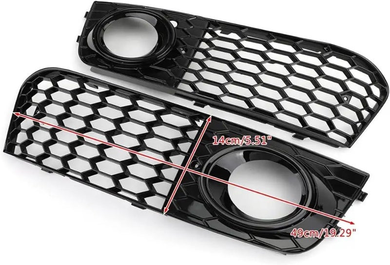 Fit for Audi A4 B8 RS4 2009 2010 2011 2012 Honeycomb Mesh Fog Light Open Vent Grille Intake Cover 8KD807682 8KD807681 Grill Parts - Image 5