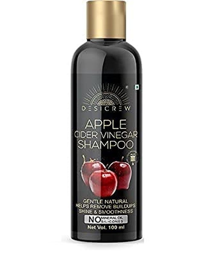 DESICREW Desi Crew Apple Cider Vinegar Shampoo - Restores Shine & Smoothness - No Parabens Sulphates & Silicones 100 ml - Image 1