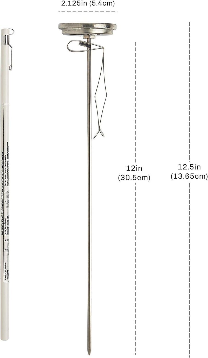 CDN Deep Fry Thermometer 12" Instant Read Long Stem, Stainless Steel, Best for Turkey, Candy, Meet, Grill IRL500 - Image 4