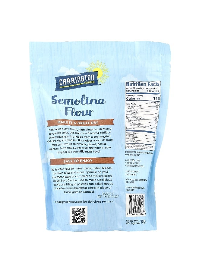 Carrington Farms Carrington Farms, Semolina Flour, Durum Wheat, 24 oz  - Image 2