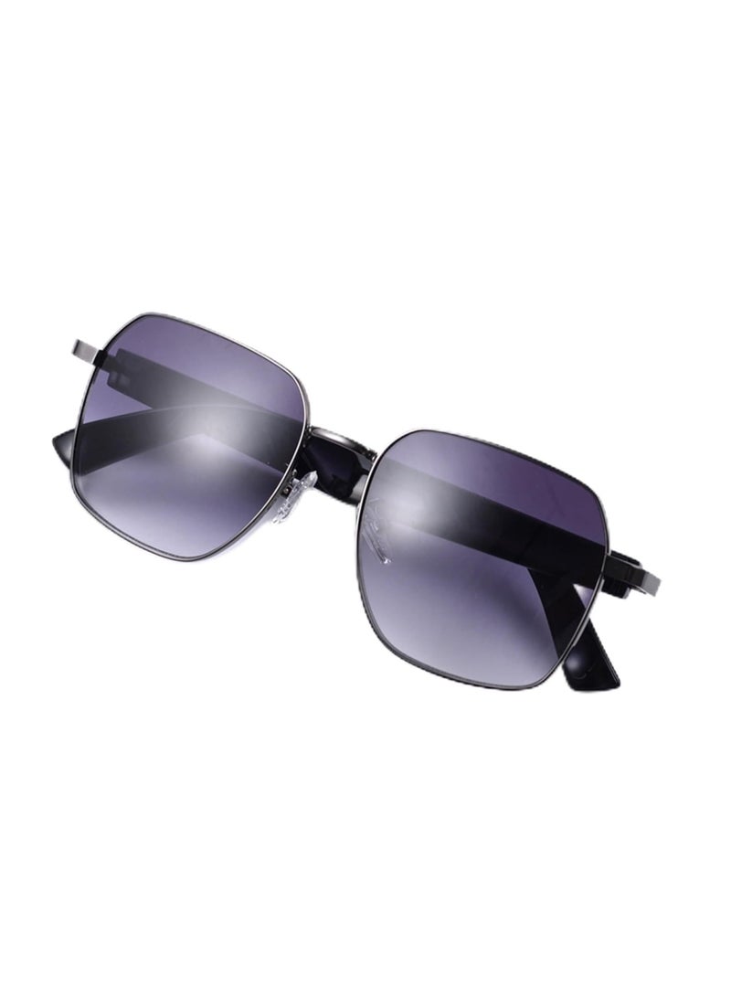 MZ02 Smart Bluetooth Sunglasses for Music Playback and Phone Calls with UV400 Protection and 15-Minute Fast Charging Black Model - Image 1