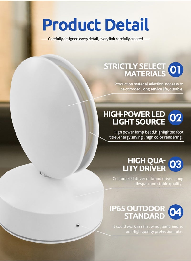Generic - LED Window Sill Light (7W) - 360 Degree Rotation for Exterior Wall Decoration Window Frame Landscape (Cool White - 6000K) - Image 1