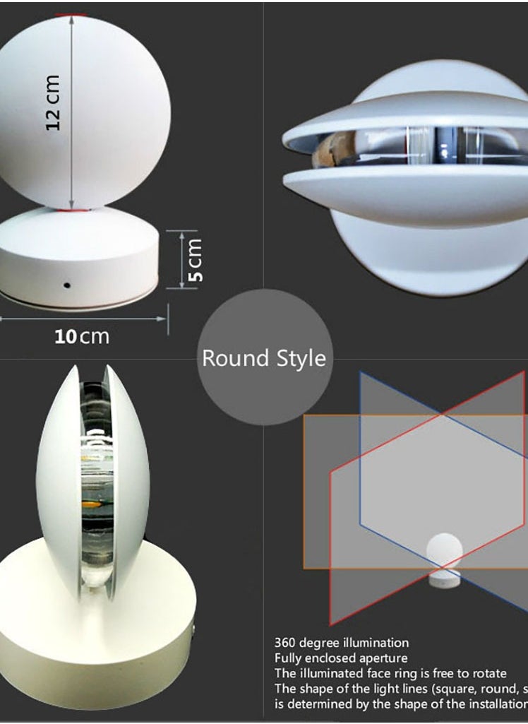 Generic - LED Window Sill Light (7W) - 360 Degree Rotation for Exterior Wall Decoration Window Frame Landscape (Cool White - 6000K) - Image 1