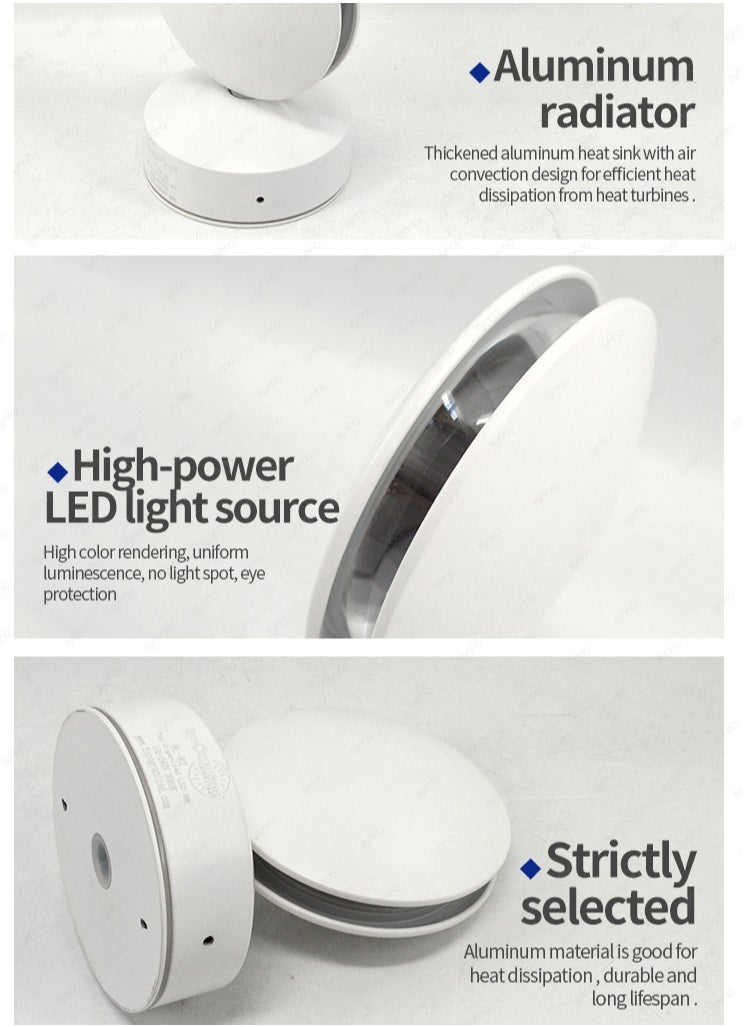 Generic - LED Window Sill Light (7W) - 360 Degree Rotation for Exterior Wall Decoration Window Frame Landscape (Cool White - 6000K) - Image 1