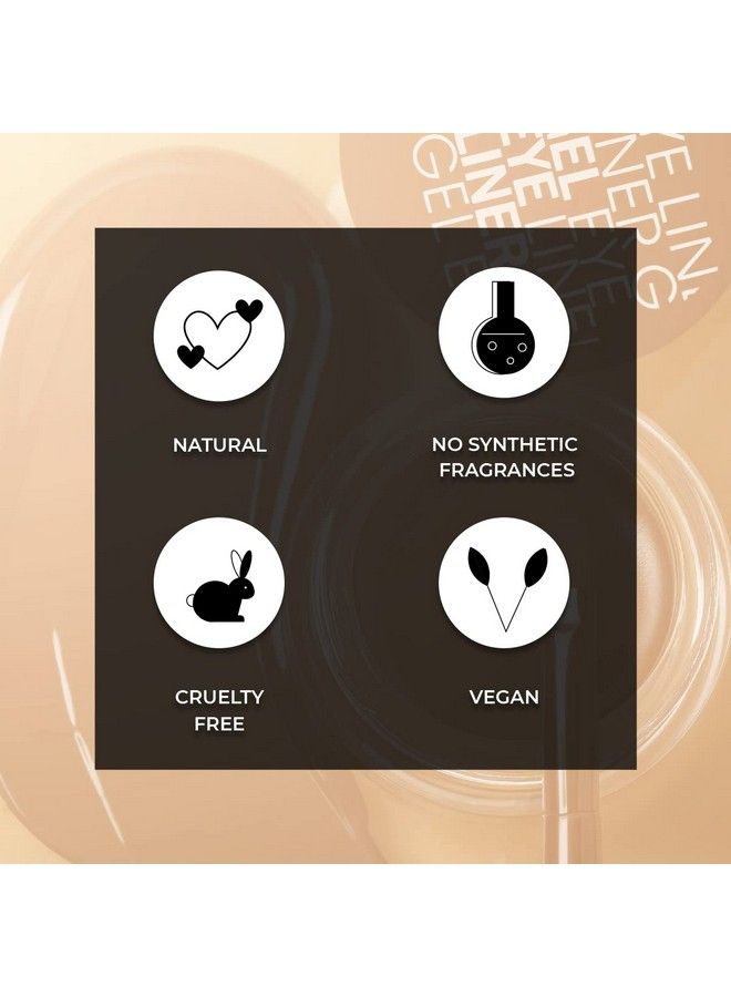 INCOLOR Scandaleyes Long Lasting Waterproof Gel Eye Liner With Smudger For Women ; Llong Wearing Parabenfree ; High Intensity Pigments ; Last For All Day Long Work Great With Eyebrow (Black) 5Gm - Image 4