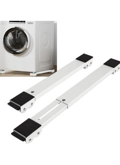 DubaiGallery 2 Washing Machine Base Frame 45-71 cm Extendable Sliding System Furniture Roller Transport Wheels for Furniture Transport Wheels with Non-Slip Underside Load 300 kg  - Image 2