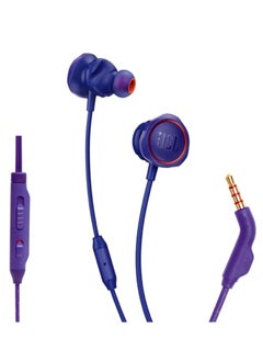 JBL JBL Quantum 50 Wired In-Ear Headset With Mic - Purple  - Image 1