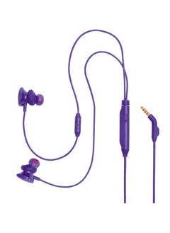 JBL JBL Quantum 50 Wired In-Ear Headset With Mic - Purple  - Image 3