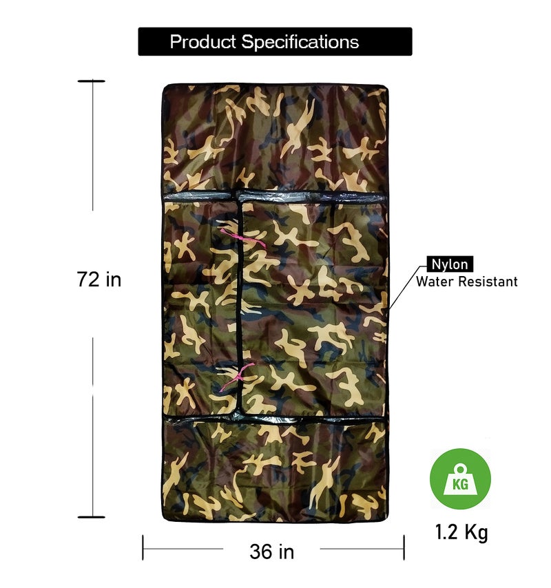 RhinoKraft حقيبة نوم بوليستر بريميوم بطبعة الجيش من راينو كرافت - Image 2