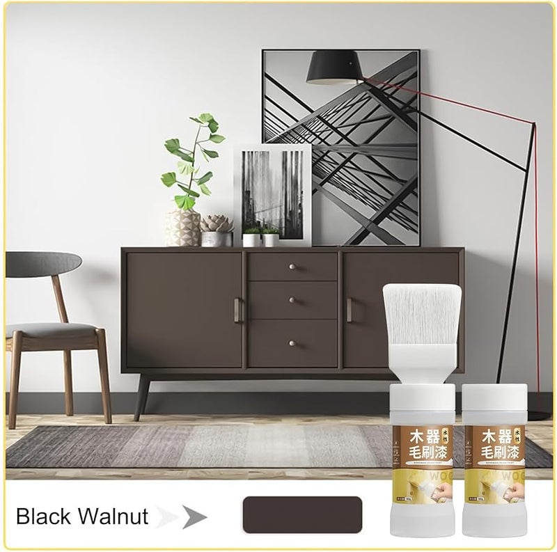 Black Walnut Cabinet Paint Fast Drying 80g Furniture Scratch Repair Kit - Image 3