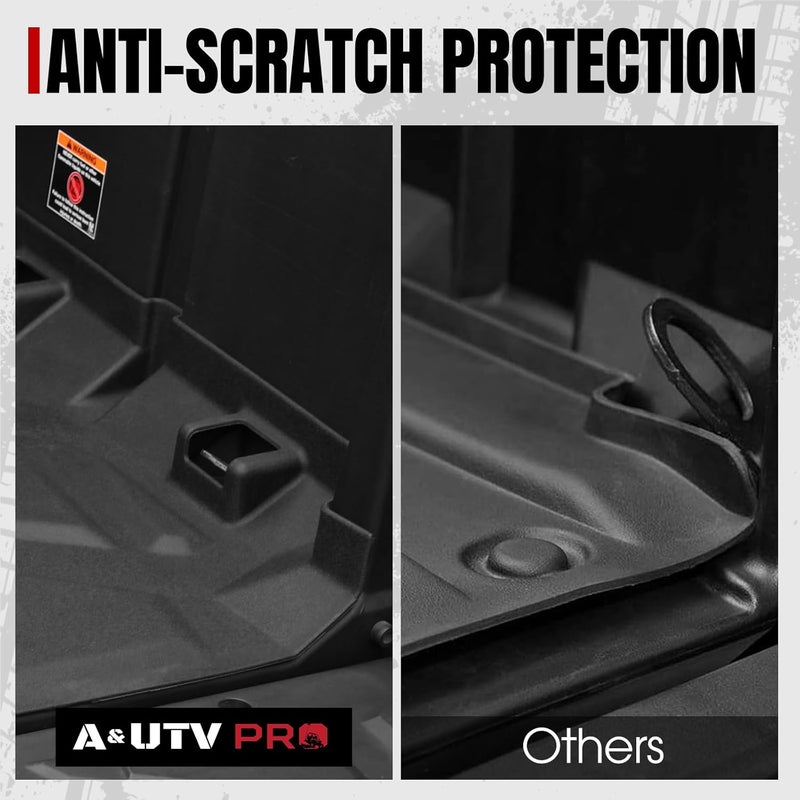 A & UTV PRO General Rubber Bed Mat Liner for Polaris General 1000/4 1000/XP 4 1000 (2016-2022) - Image 4