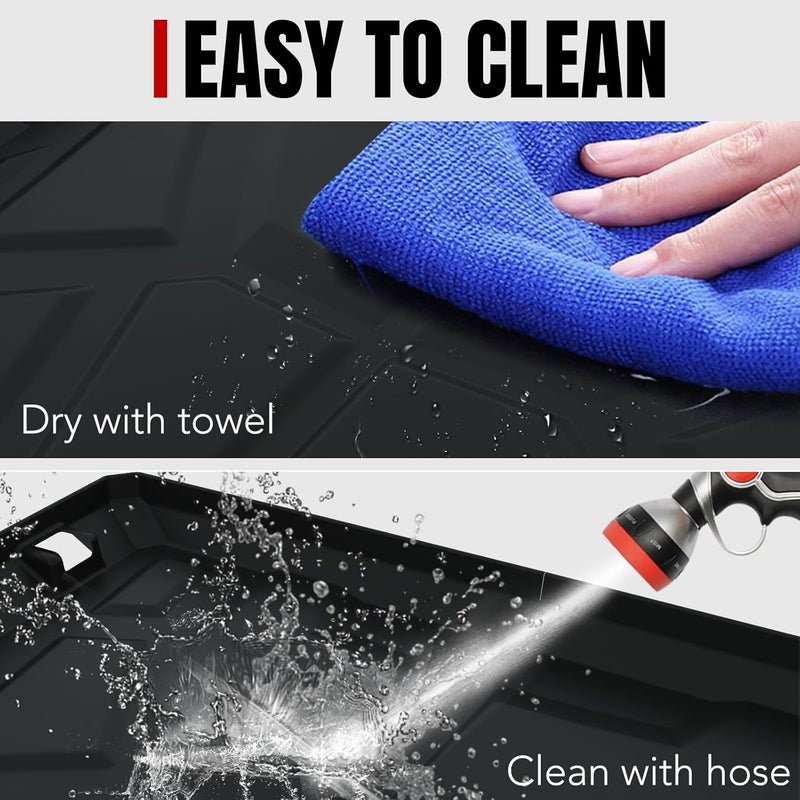 A & UTV PRO General Rubber Bed Mat Liner for Polaris General 1000/4 1000/XP 4 1000 (2016-2022) - Image 5