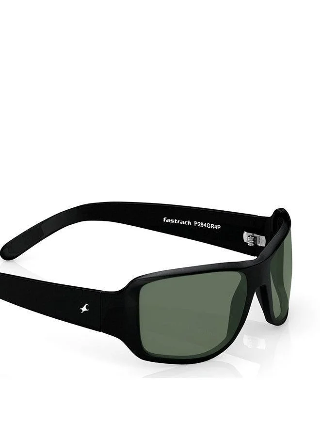 fastrack Black Wraparound Men Sunglasses (P294GR4P|63)