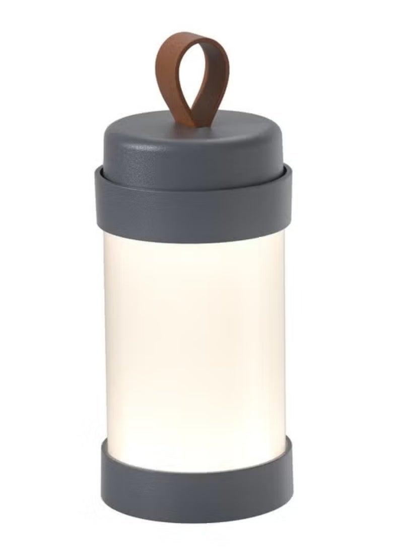 Sompex Alva Rechargeable Table Lamp | 2 light colours | Stepless rotate dimmer | IP65 (water-resistant) | Suitable for indoors and outdoors | Aluminium | Battery operated | 7.5 x 18.3 cm - Anthracite - Image 1
