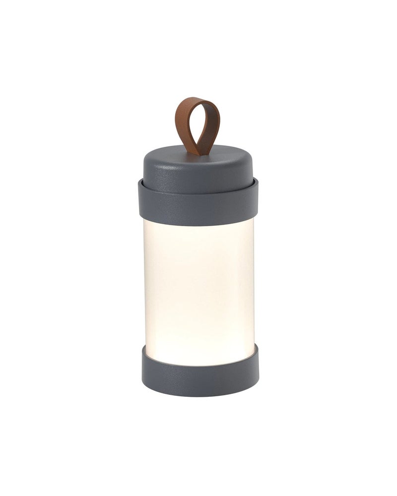 Sompex Alva Rechargeable Table Lamp | 2 light colours | Stepless rotate dimmer | IP65 (water-resistant) | Suitable for indoors and outdoors | Aluminium | Battery operated | 7.5 x 18.3 cm - Anthracite - Image 2