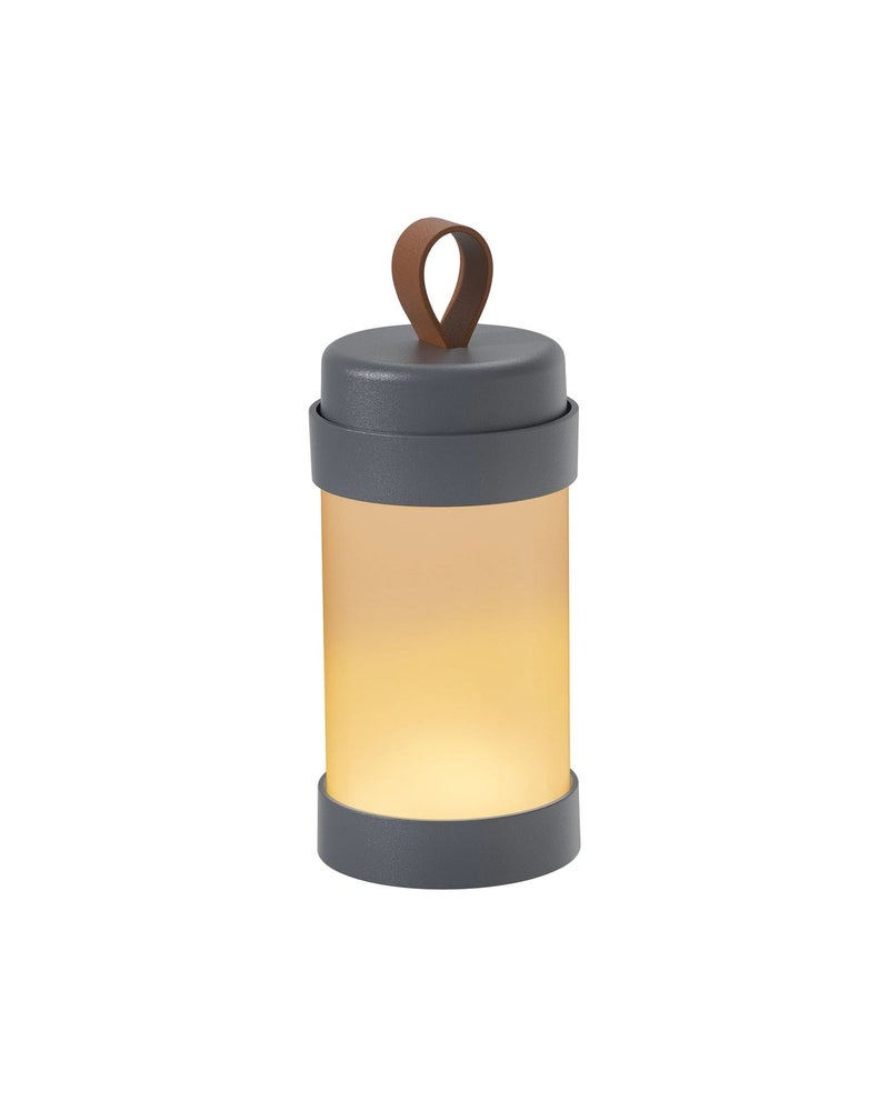 Sompex Alva Rechargeable Table Lamp | 2 light colours | Stepless rotate dimmer | IP65 (water-resistant) | Suitable for indoors and outdoors | Aluminium | Battery operated | 7.5 x 18.3 cm - Anthracite - Image 3