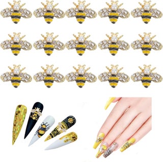 minkissy Bee Nail Charm 20pcs Bee DIY Charms Jewels Nail Ornaments Alloy Jewelry Shiny Decorations Rhinestone Decor Charm Decoration for Art Sticker Supplies Gold Nail Charms - pzsku/Z442071708853BF497DD4Z/45/_/1744137567/e8661d27-0582-4249-9f22-a2547b46bce5