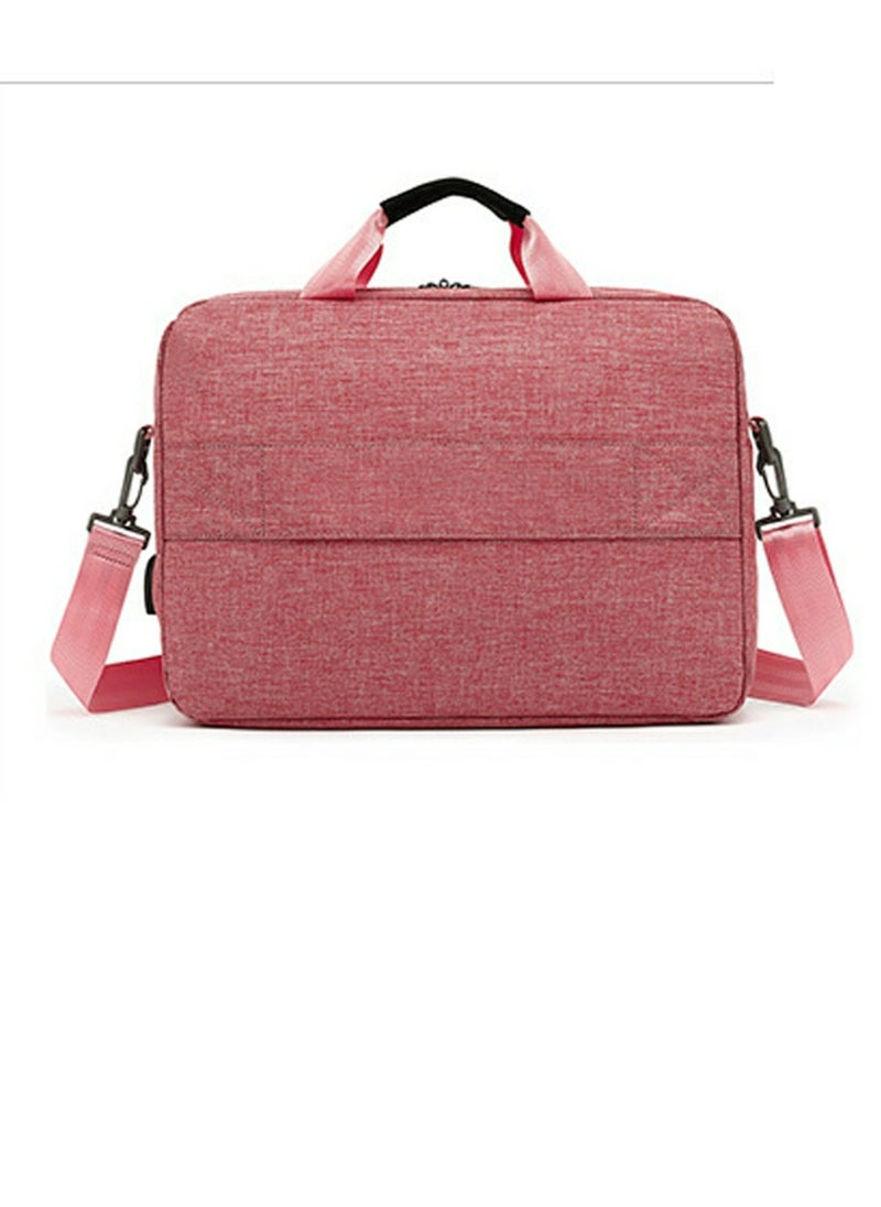 CoolBELL - Large Capacity Laptop Bag Multi-Functional Briefcase Pink - Image 1