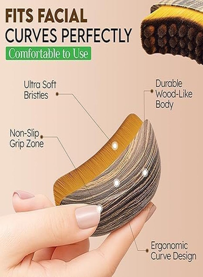 CETLO Facial Massage Tool Chin Shaper, Reduces Puffiness, Ergonomic Curve Design, Ultra Soft Bristles, Non-Slip Grip, Compact Size 6.3 x 5 cm - Image 4