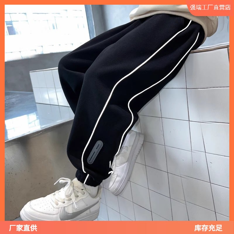 Boys' Autumn Pants Sports Pants Autumn Thin Large Children'S Casual Long Trend - Image 5