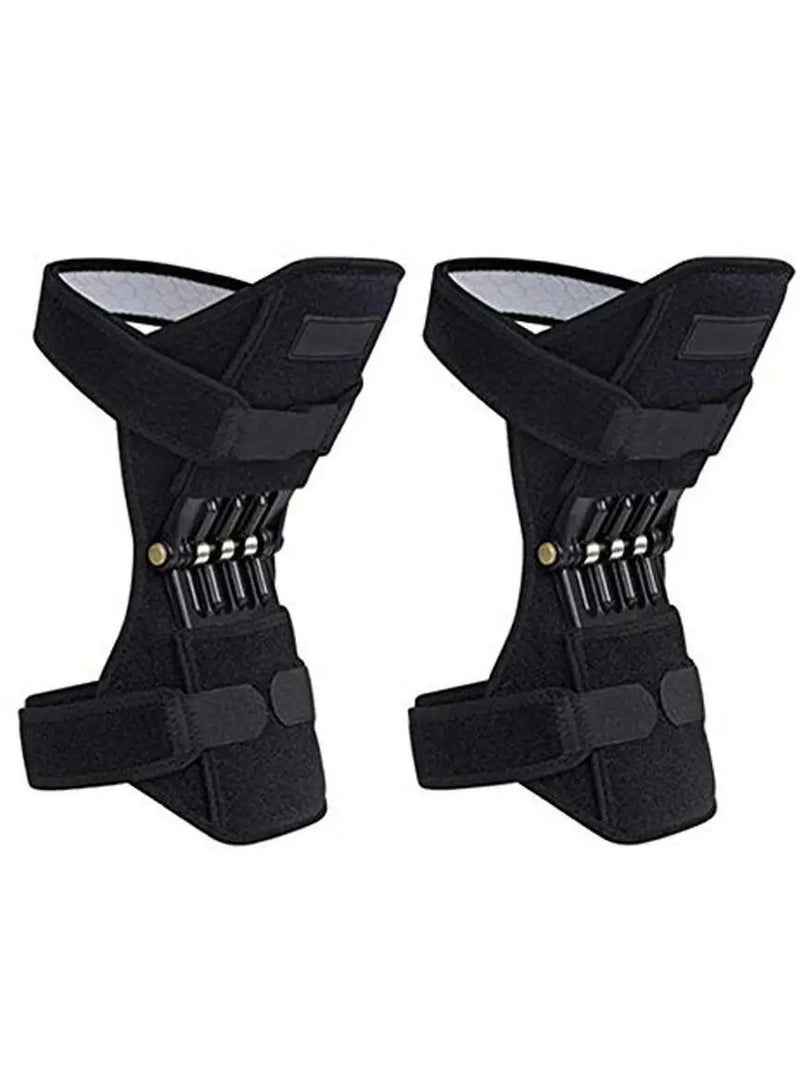 AROAQ Knee Protection Booster Power Support Knee Pads Powerful Rebound Spring Force Sports Reduces Soreness Old Cold Leg Protection - Image 2