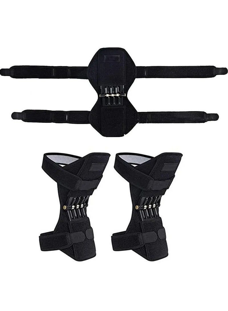 AROAQ Knee Protection Booster Power Support Knee Pads Powerful Rebound Spring Force Sports Reduces Soreness Old Cold Leg Protection - Image 5