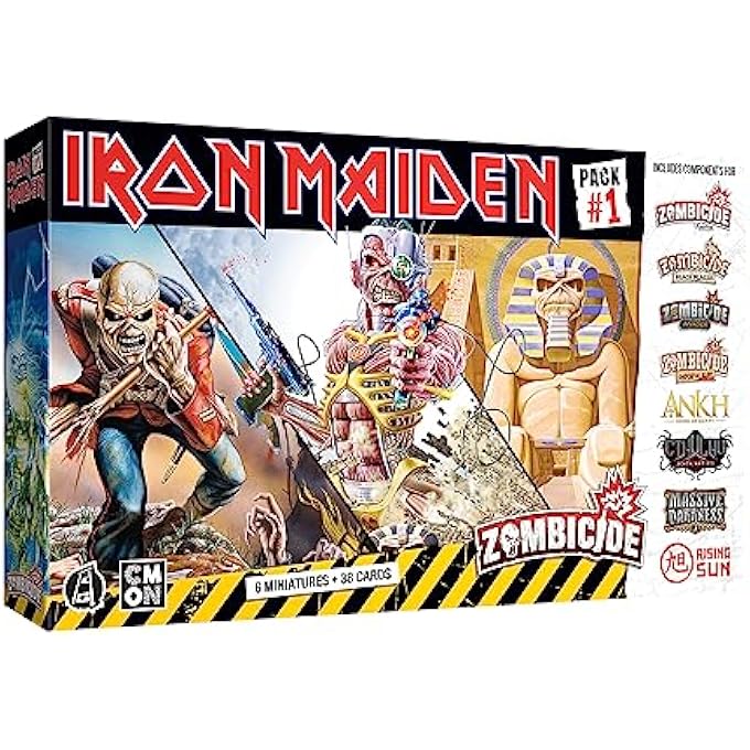 CMON Zombicide Iron Maiden Character Pack #1 - Eddie Miniatures and Game Enhancements! Cooperative Strategy Board Game, Ages 14+, 1-6 Players, 60 Minute Playtime, Made - Image 1