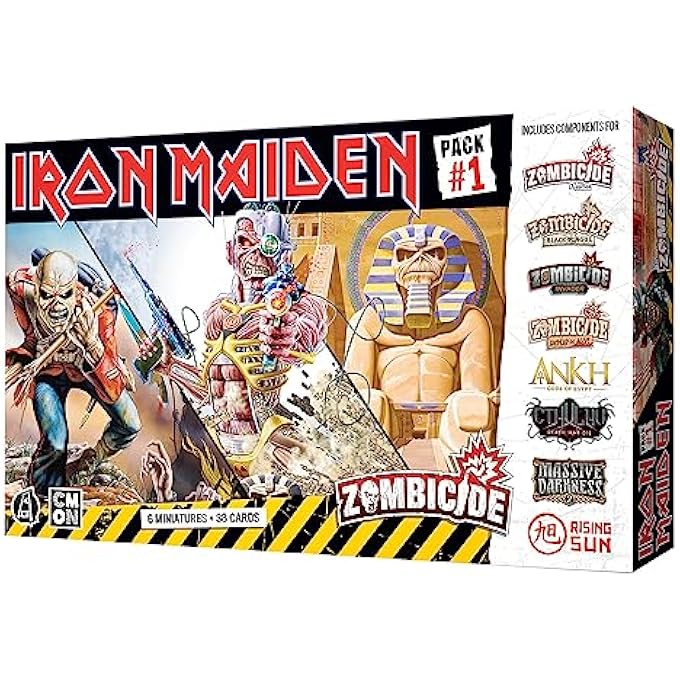 CMON Zombicide Iron Maiden Character Pack #1 - Eddie Miniatures and Game Enhancements! Cooperative Strategy Board Game, Ages 14+, 1-6 Players, 60 Minute Playtime, Made - Image 2