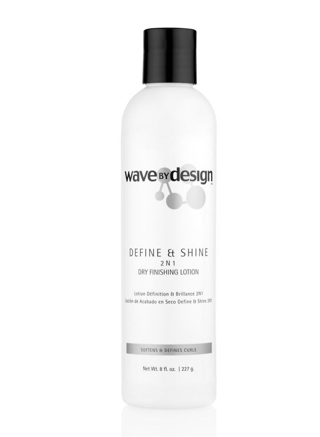 Design Essentials 2-N-1 Dry Finishing Lotion to Restore, Define & Revitalize Waves, Curls, and Texturized Styles -Wave By Design Collection, 8oz. - Image 1