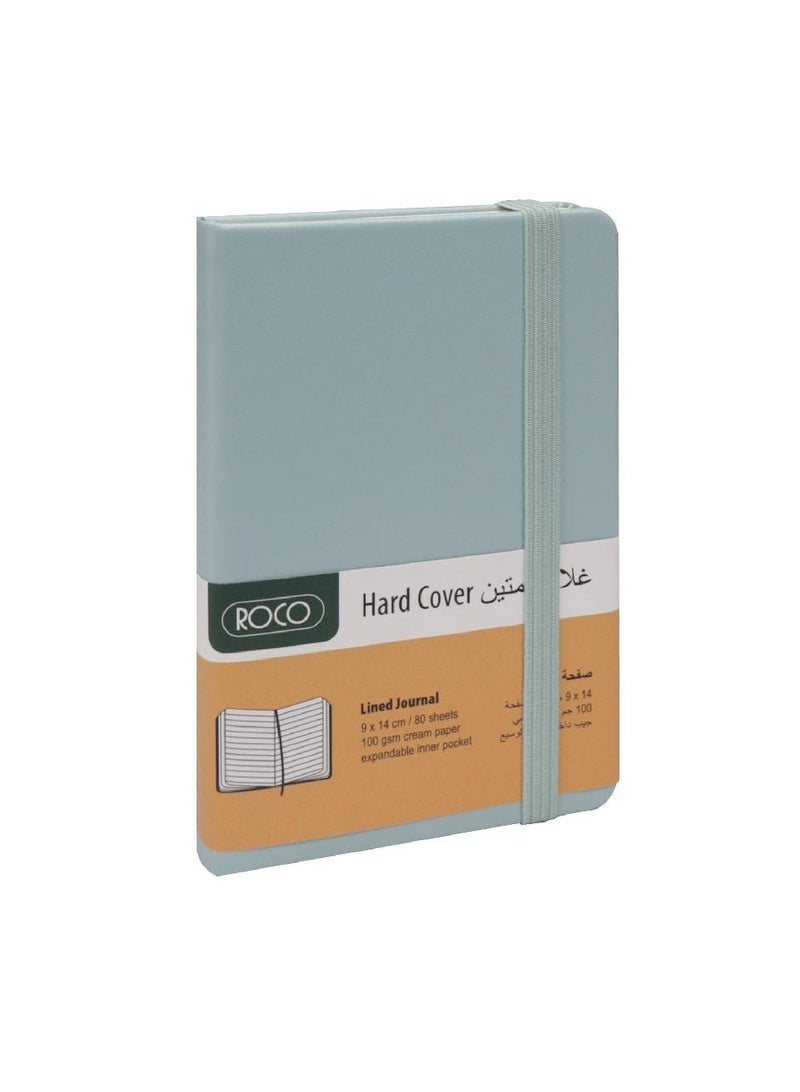 روكو دفتر ملاحظات منقوش بشريط مطاطي 9 × 14 سم، 160 صفحة (80 ورقة) - Image 1