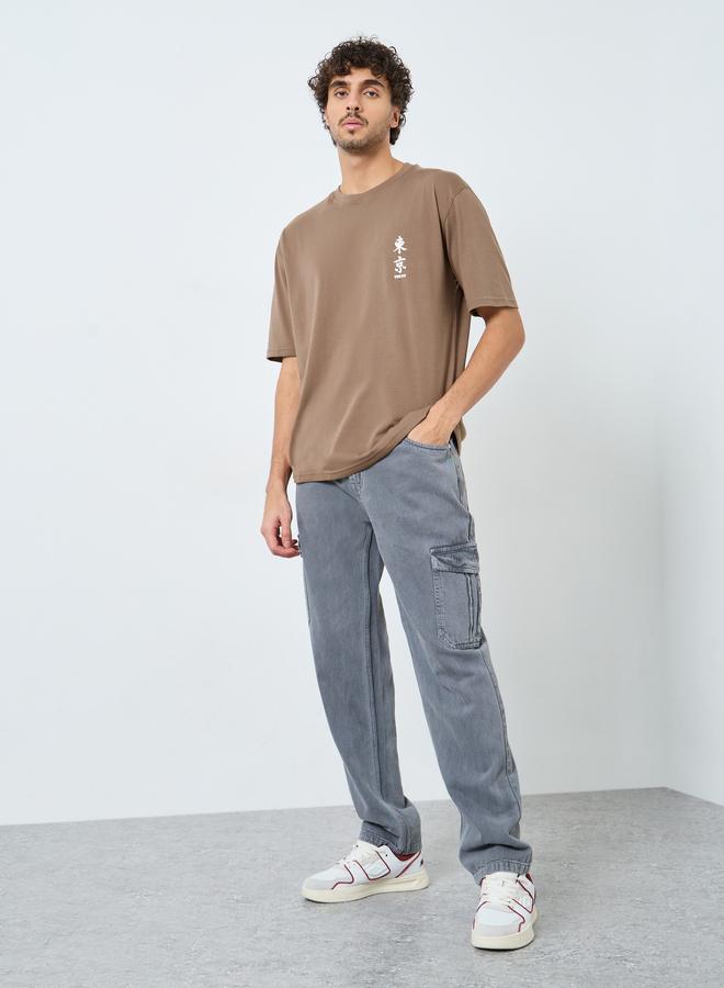 Styli Back Printed Oversized T-Shirt - Image 2