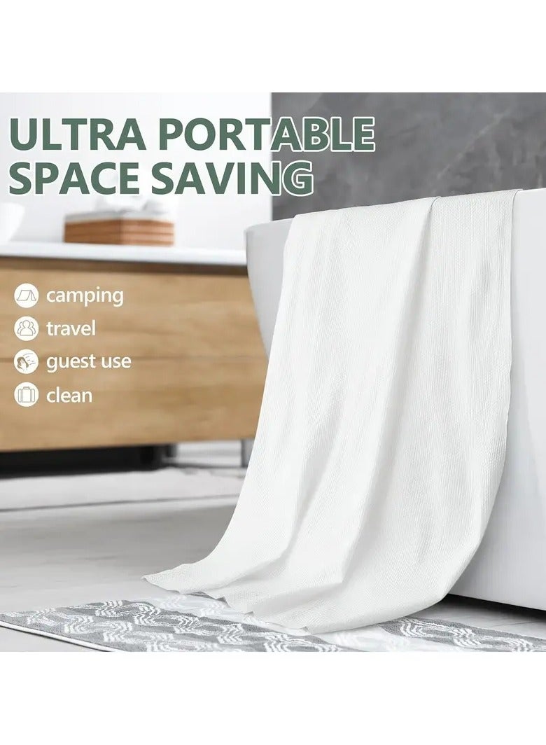 ORiTi 2 PCS Compressed Towel Disposable Bath Towel Portable Suitable For Hiking Camping Beach Swimming And Traveling MIX COLOR - Image 2