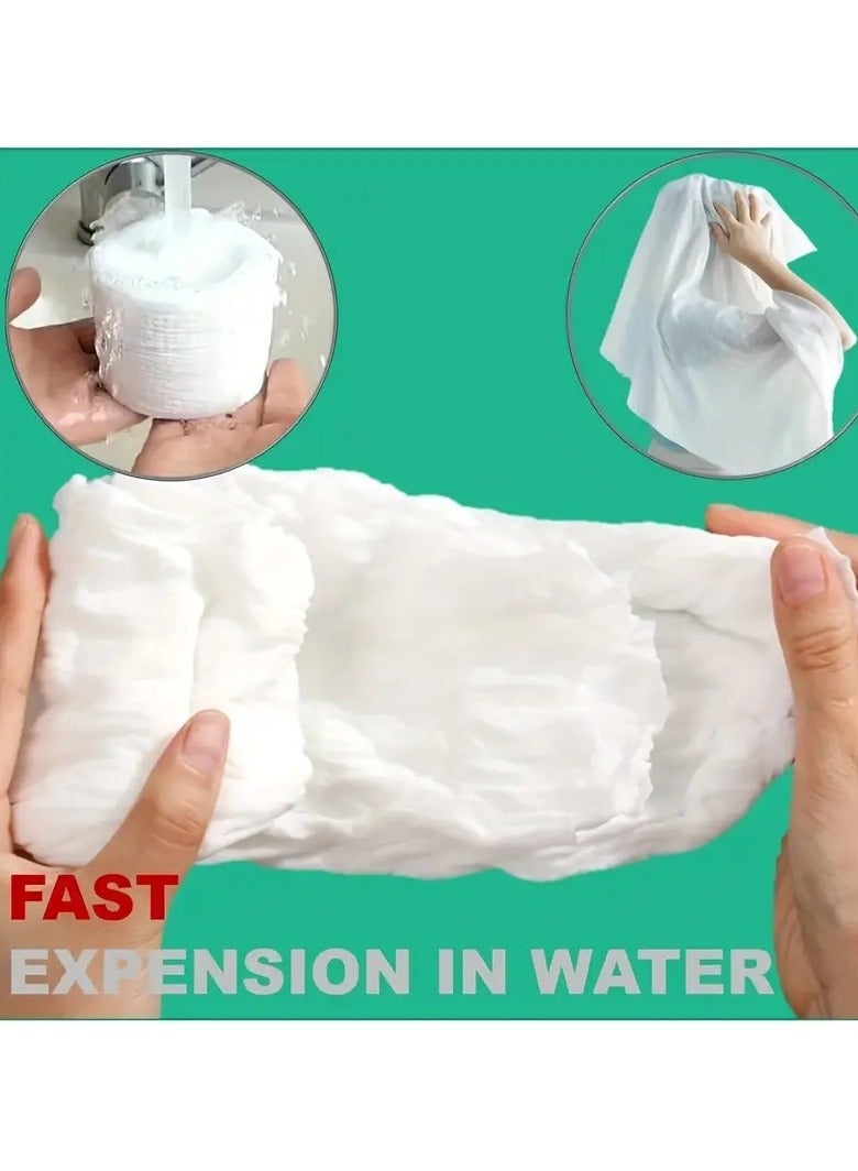 ORiTi 2 PCS Compressed Towel Disposable Bath Towel Portable Suitable For Hiking Camping Beach Swimming And Traveling MIX COLOR - Image 3