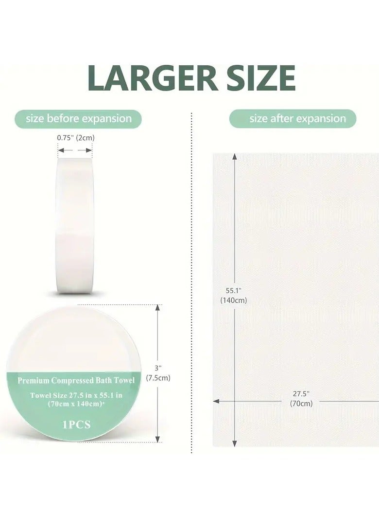 ORiTi 2 PCS Compressed Towel Disposable Bath Towel Portable Suitable For Hiking Camping Beach Swimming And Traveling MIX COLOR - Image 4