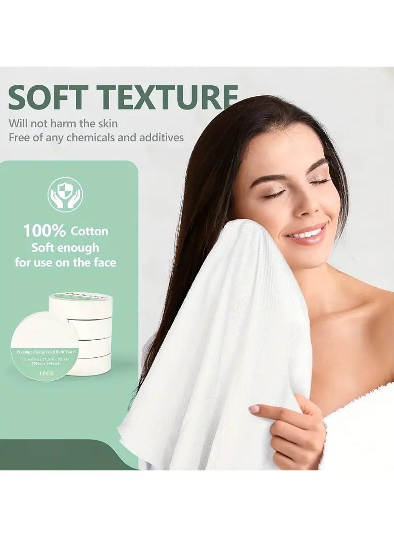 ORiTi 2 PCS Compressed Towel Disposable Bath Towel Portable Suitable For Hiking Camping Beach Swimming And Traveling MIX COLOR - Image 5