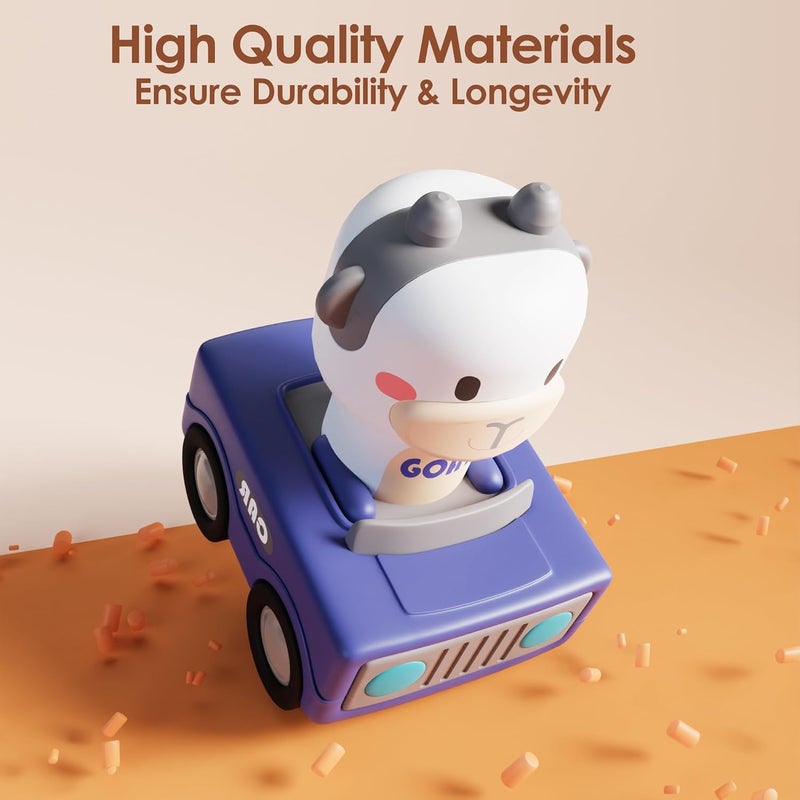 iPlay, iLearn Press to Go Animal Car Toys Set - Image 4