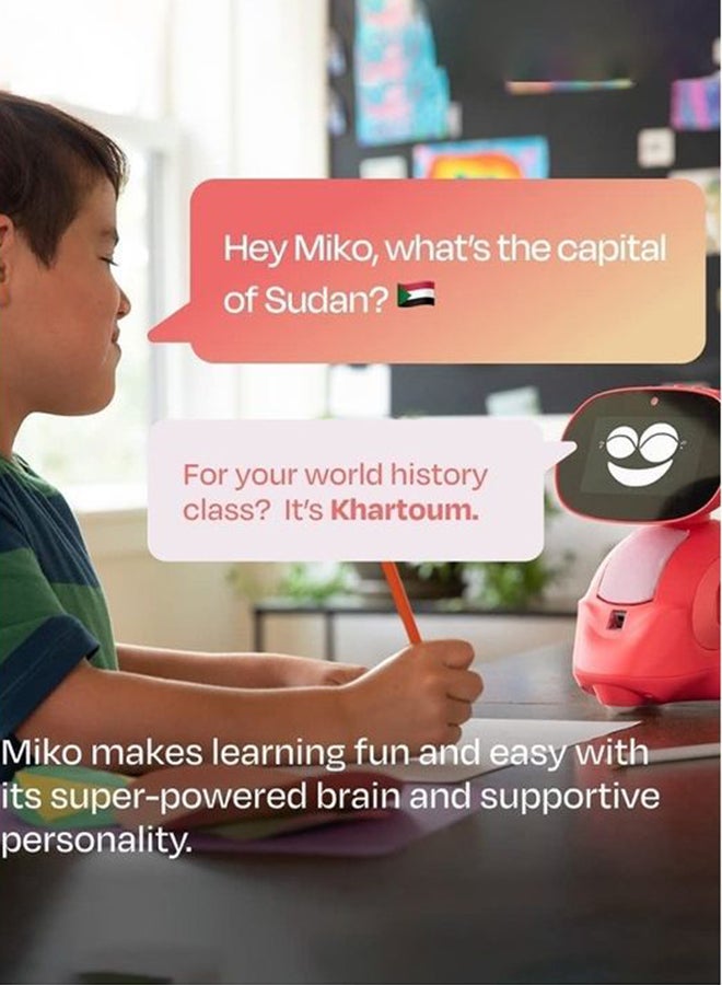 ميكو ماي كومبانيون 3 روبوت ذكي يعمل بتقنية الذكاء الاصطناعي للأطفال، روبوت تعليمي تفاعلي مع تطبيقات الترميز + ألعاب غير محدودة + قابل للبرمجة، للأطفال من سن 5 إلى 10 سنوات - Image 3