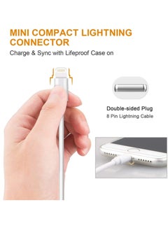ELTRAZONE iPhone Charger Cable, 3 Pack 2m[MFi Certified] Extra Long iPhone Charging Cable Mutipack iPhone Leads compatible with iPhone 12/11 Pro Mini SE XS Max X XR 8 7 6s Plus iPod - White  - Image 2