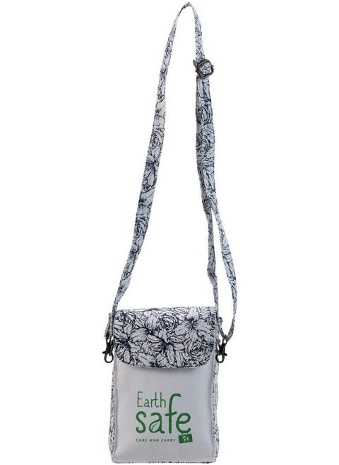 Earthsave Passport Pouch with Magnetic Flap and Zip Closure with Detachable Strings