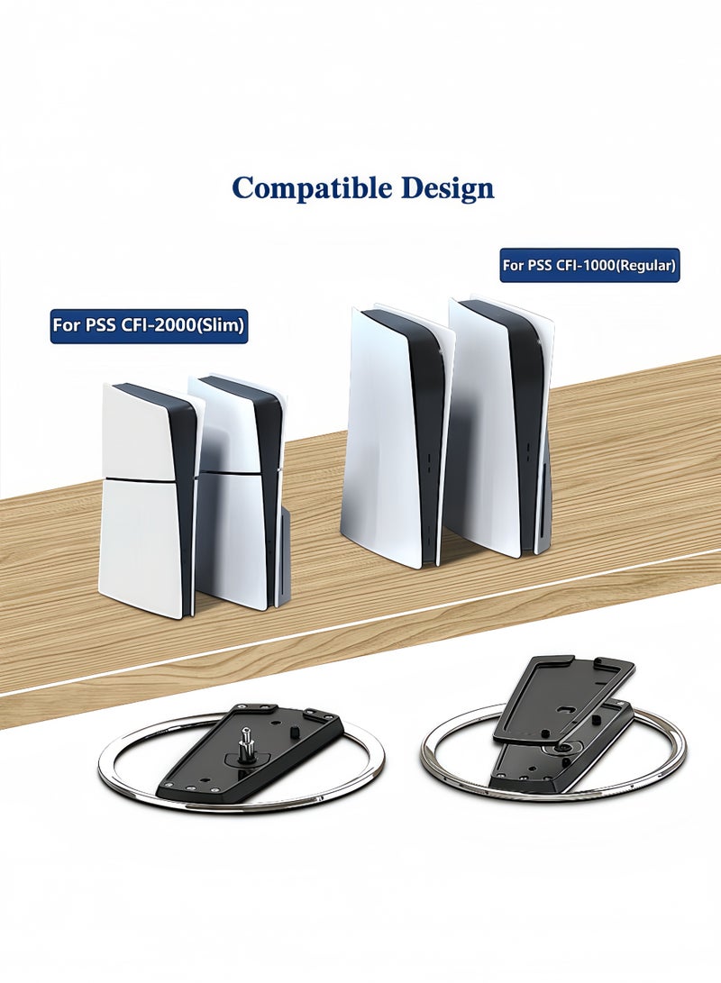 Peachjoy Vertical Stand for PS5 Consoles - Playstation 5 Slim Base Accessories - Image 2