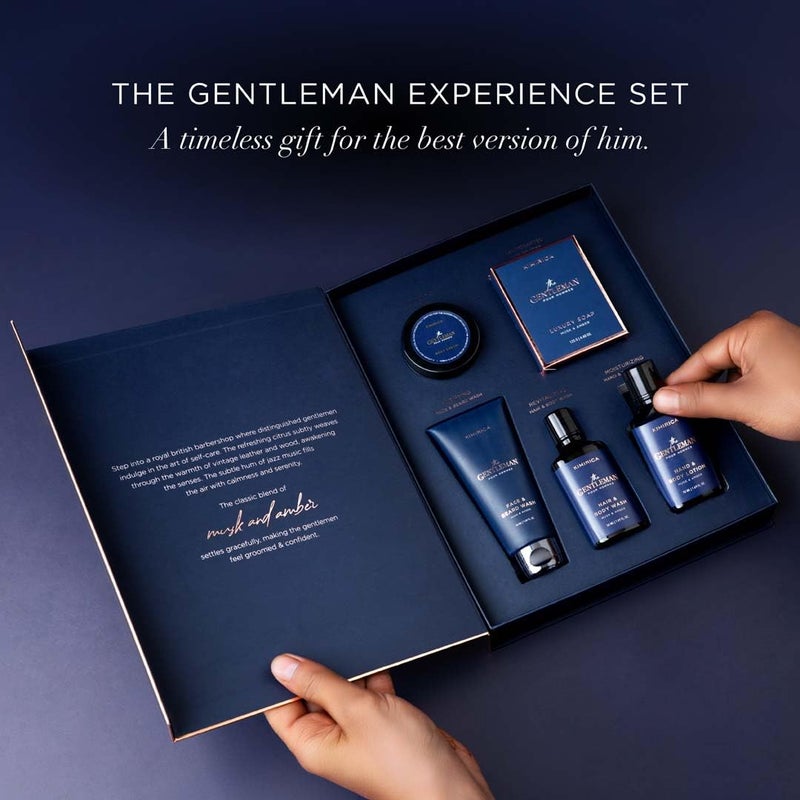 Kimirica Rakhi Gift Set For Brother The Gentlemen Experience Set 5in1 Grooming Rakshabandhan Gift kit for Mens,Boyfriend, Husband & Brother With Goodness of Niacinamide & Hylauronic Acid - Image 3