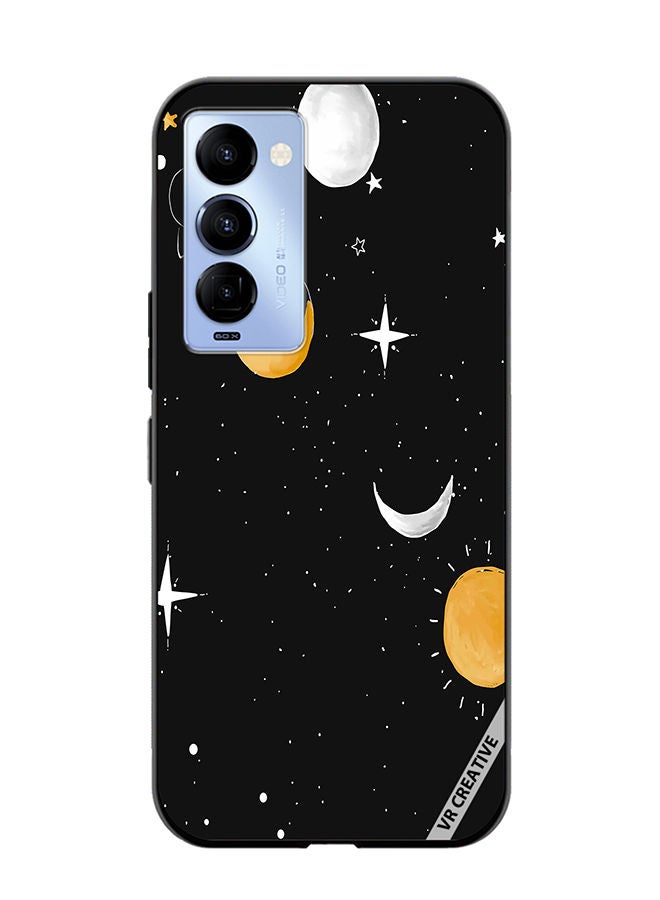 VR CREATIVE Protective Case Cover For Tecno Camon 18/18 P Night Design Multicolour - Image 1