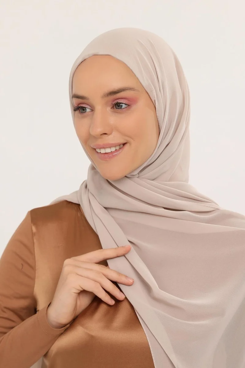 Altobeh Ready Practical Luxury Neck Collar Bonnet Chiffon Shawl