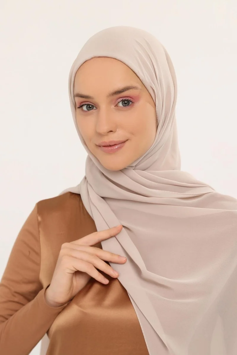 Altobeh Ready Practical Luxury Neck Collar Bonnet Chiffon Shawl