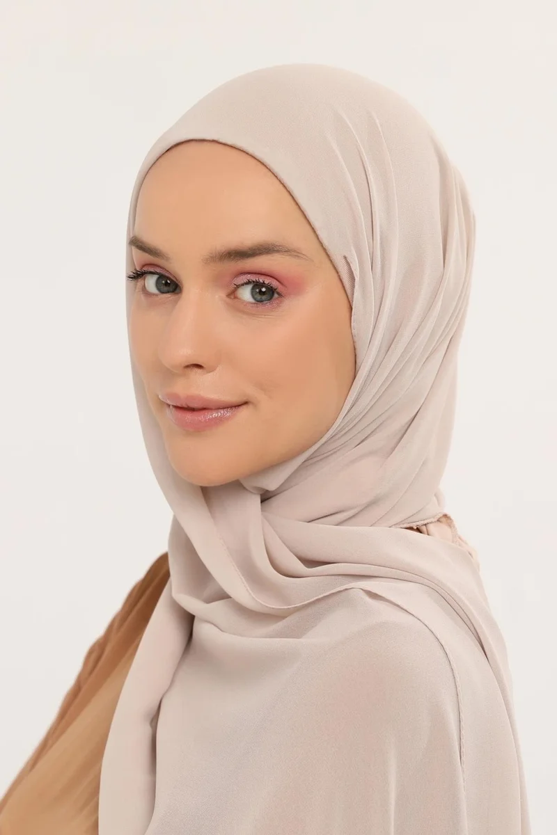 Altobeh Ready Practical Luxury Neck Collar Bonnet Chiffon Shawl