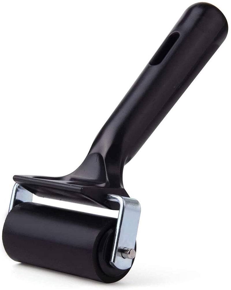 ARROLLIANT Printmaking Art Roller Rubber Ink Print Roller Black Soft Ink Oil Painting Brayer with Handle for Block Printing Making Stamping Gluing Application DIY Art and Craft Tool Size (2 INCH) - Image 1
