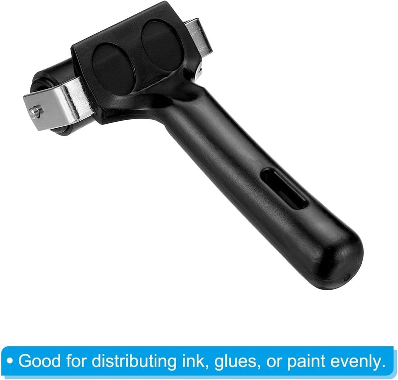 ARROLLIANT Printmaking Art Roller Rubber Ink Print Roller Black Soft Ink Oil Painting Brayer with Handle for Block Printing Making Stamping Gluing Application DIY Art and Craft Tool Size (2 INCH) - Image 3
